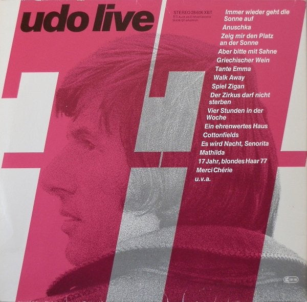 Udo Jürgens : Udo Live 77 (2xLP, Album)