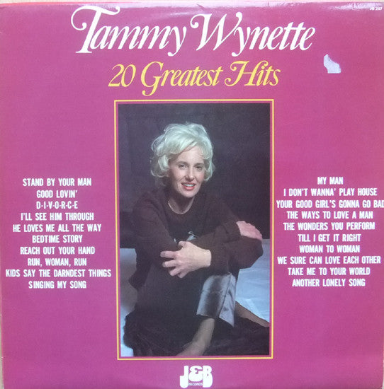 Tammy Wynette : 20 Greatest Hits Of Tammy Wynette (LP, Comp)
