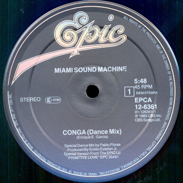 Miami Sound Machine : Conga! (Dance Mix) (12", Maxi)