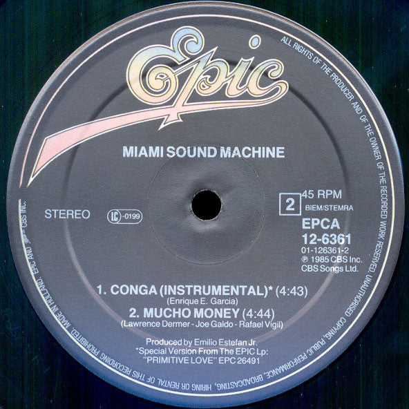 Miami Sound Machine : Conga! (Dance Mix) (12", Maxi)