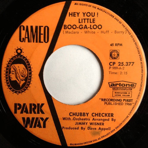 Chubby Checker : Hey You! Little Boo-Ga-Loo / Pussy Cat (7", Single)