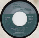 Stevie Wonder : I Don't Know Why (7", Single)