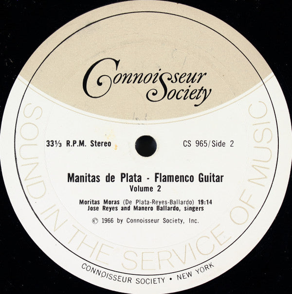Manitas De Plata With Jose Reyes* And Manero Ballardo* : Flamenco Guitar, Volume 2 (LP, Album)