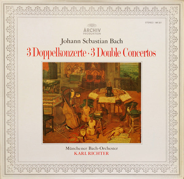 Johann Sebastian Bach / Münchener Bach-Orchester, Karl Richter : 3 Doppelkonzerte / 3 Double Concertos (LP, Gat)