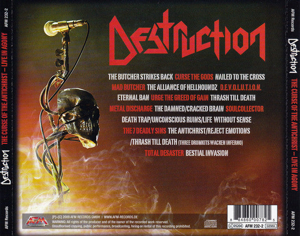 Destruction : The Curse Of The Antichrist - Live In Agony (2xCD, Album)