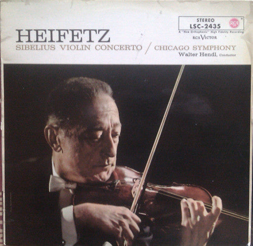 Heifetz* : Sibelius* / Chicago Symphony*, Walter Hendl : Violin Concerto (LP, RE)