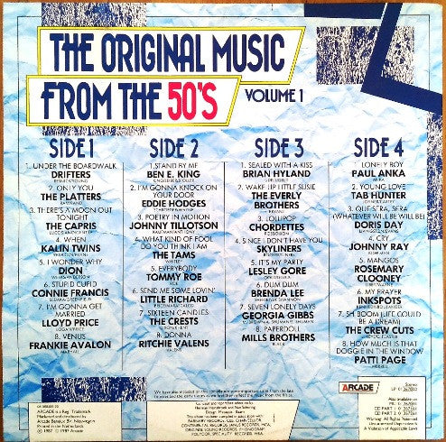 Various : The Original Music From The 50's Volume 1 (2xLP, Comp)