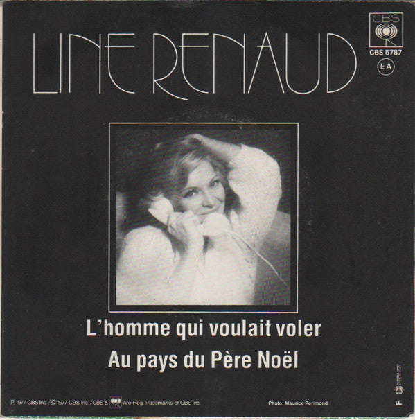 Line Renaud : L'Homme Qui Voulait Voler / Au Pays Du Père Noël (7", Single)