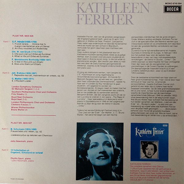 Kathleen Ferrier : De Onvergetelijke Stem Van (2xLP)
