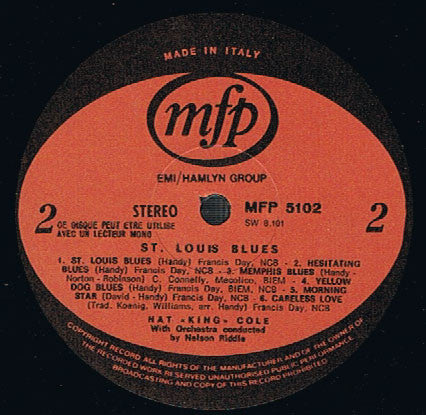 Nat King Cole : Sings The Blues (LP, Album, RE)