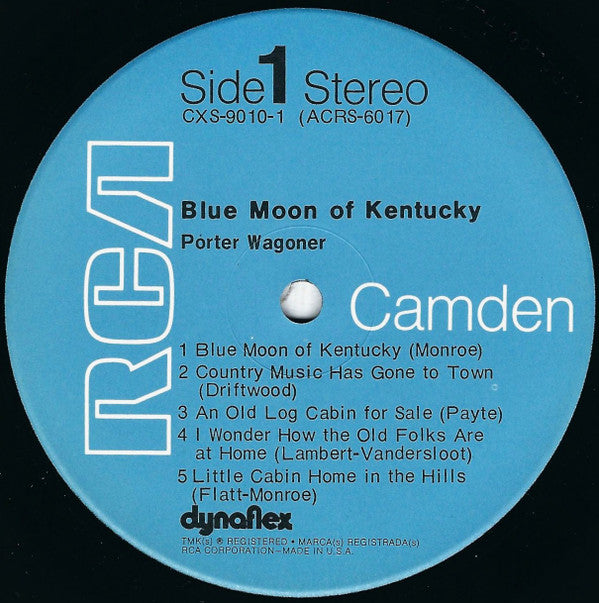 Porter Wagoner : Blue Moon Of Kentucky (2xLP, Comp, Ind)