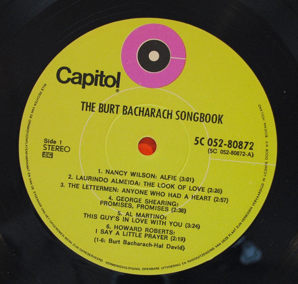 Burt Bacharach : The Burt Bacharach Songbook (LP, Comp)