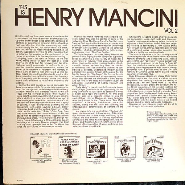Henry Mancini : This Is Henry Mancini Vol. 2 (2xLP, Comp)