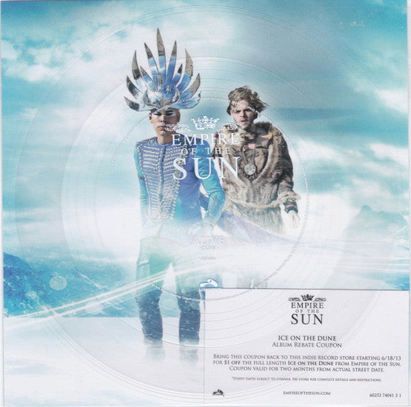 Empire Of The Sun : Alive (Flexi, 7", Shape, S/Sided, Cle)