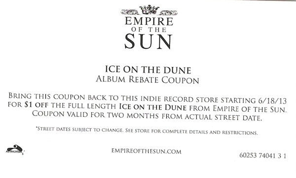 Empire Of The Sun : Alive (Flexi, 7", Shape, S/Sided, Cle)