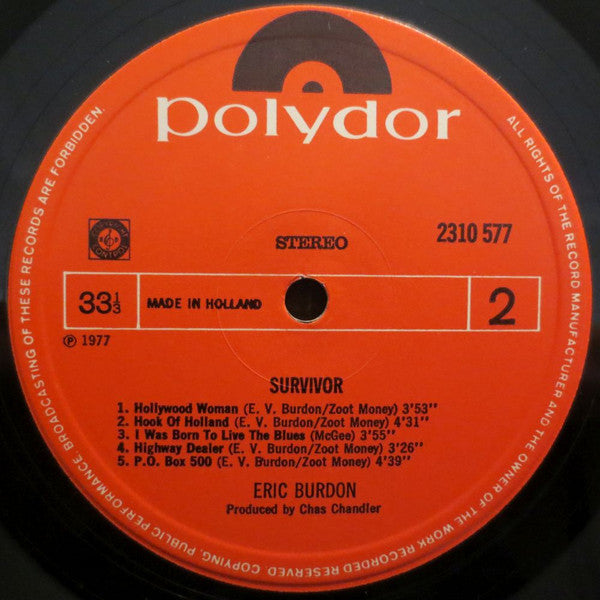 Eric Burdon : Survivor (LP)