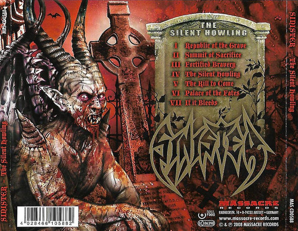 Sinister : The Silent Howling (CD, Album, Jew)