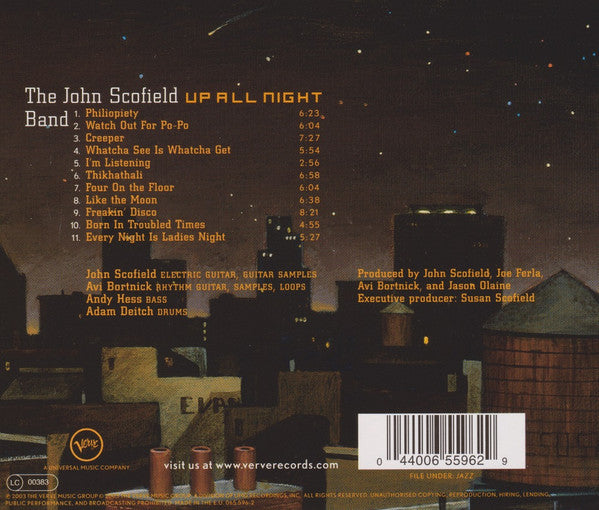 The John Scofield Band : Up All Night (CD, Album)
