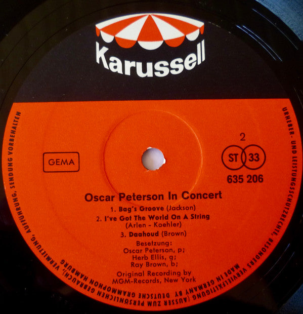 Oscar Peterson : In Concert (LP, Comp)