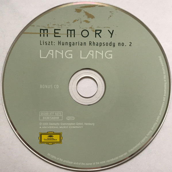 Lang Lang : Memory (2xCD, Album)
