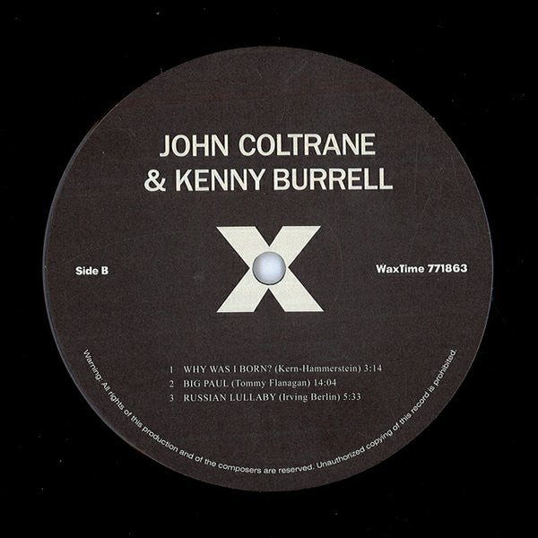 John Coltrane & Kenny Burrell : John Coltrane & Kenny Burrell (LP, Album, RE, RM, 180)