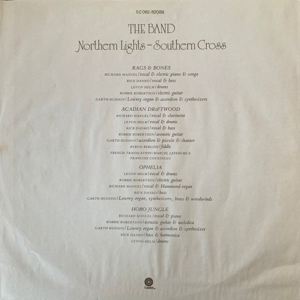 The Band : Northern Lights - Southern Cross (LP, Album)