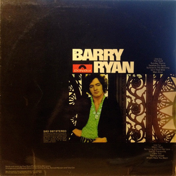 Barry Ryan : Barry Ryan (LP, Album)