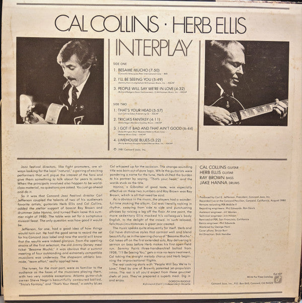 Cal Collins, Herb Ellis : Interplay (LP, Album)