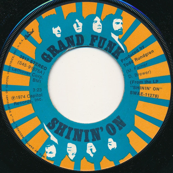 Grand Funk Railroad : Shinin' On (7", Single)