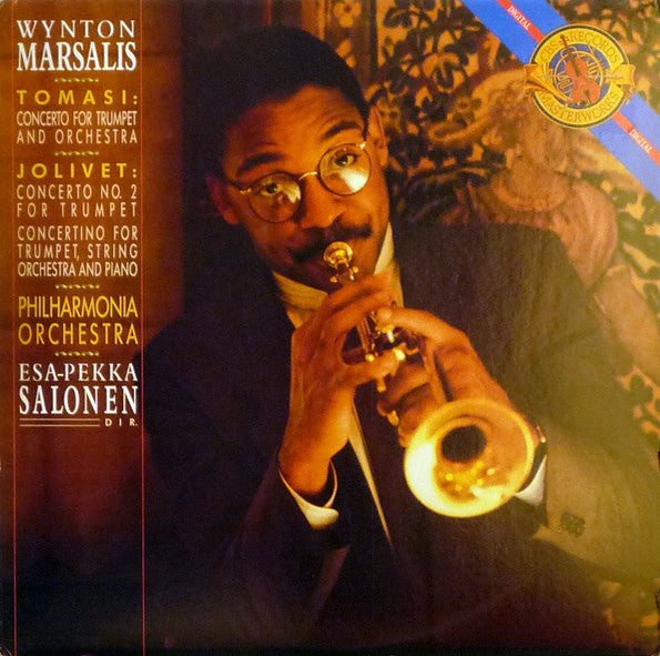 Tomasi* / Jolivet* : Wynton Marsalis, Philharmonia Orchestra, Esa-Pekka Salonen : Concerto For Trumpet And Orchestra / Concerto No. 2 For Trumpet – Concertino For Trumpet, String Orchestra And Piano (LP, Album)