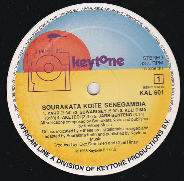 Sourakata Koité : Senegambia (LP, Album, Gat)