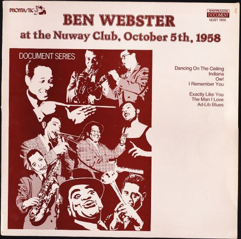 Ben Webster : At The Nuway Club, October 5th, 1958 (LP)