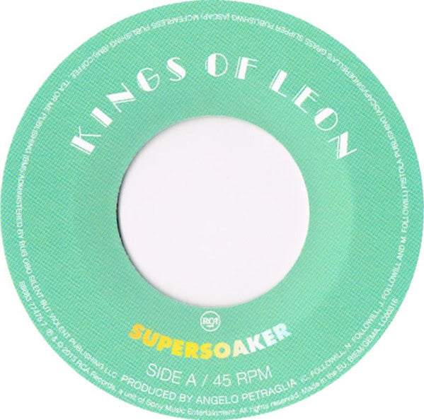 Kings Of Leon : Supersoaker (7", Single, Whi)