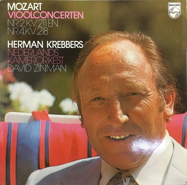 Mozart* - Herman Krebbers, Nederlands Kamerorkest*, David Zinman : Vioolconcerten Nr. 2, K.V. 211 En Nr. 4, K.V. 218 (LP)
