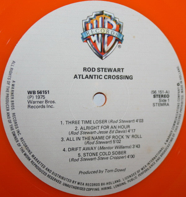 Rod Stewart : Atlantic Crossing (LP, Album, Ltd, RE, Ora)