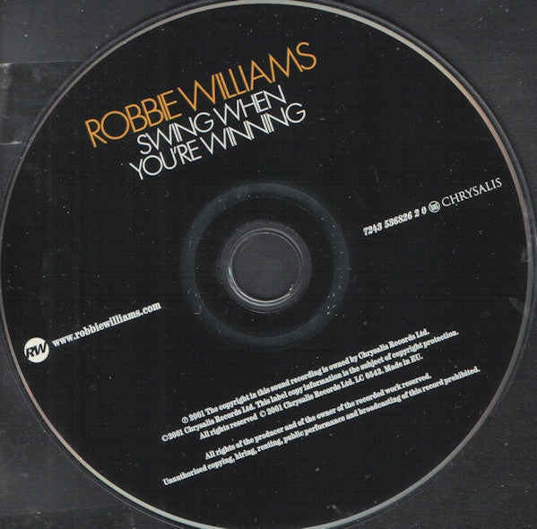 Robbie Williams : Swing When You're Winning (CD, Album)