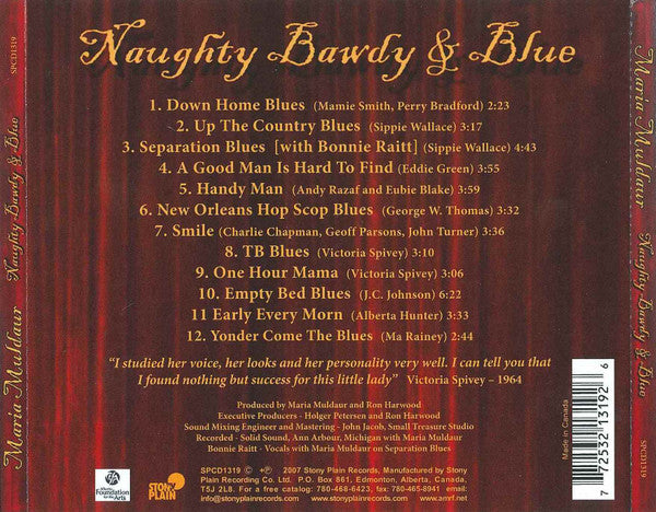 Maria Muldaur : Naughty Bawdy & Blue (CD, Album)
