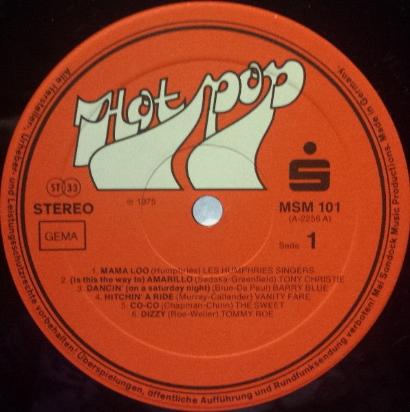 Various : Hot Pop (2xLP, Comp)