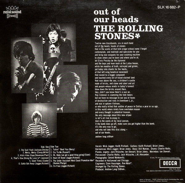 Rolling Stones, The - Out Of Our Heads (LP Tweedehands) - Discords.nl