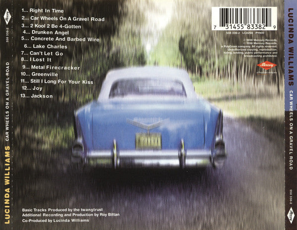 Lucinda Williams - Car Wheels On A Gravel Road (CD) - Discords.nl