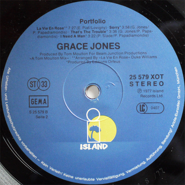 Grace Jones - Portfolio (LP Tweedehands) - Discords.nl