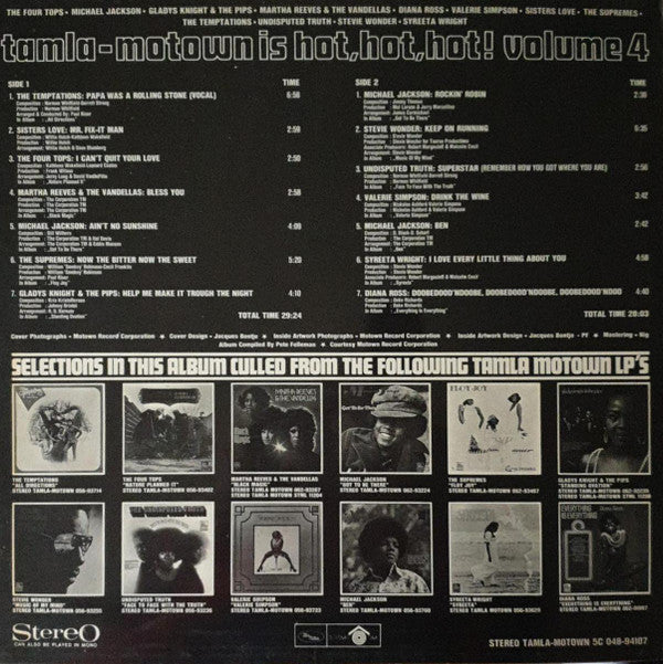 Various : Tamla-Motown Is Hot, Hot, Hot!  Volume 4 (LP, Comp, Gat)