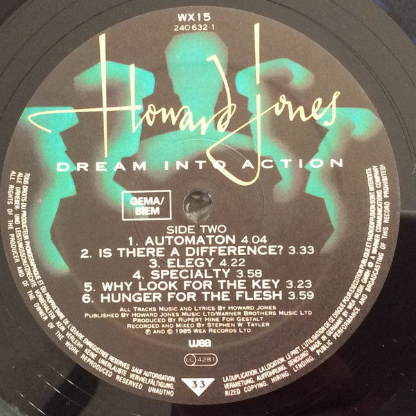 Howard Jones : Dream Into Action (LP, Album)