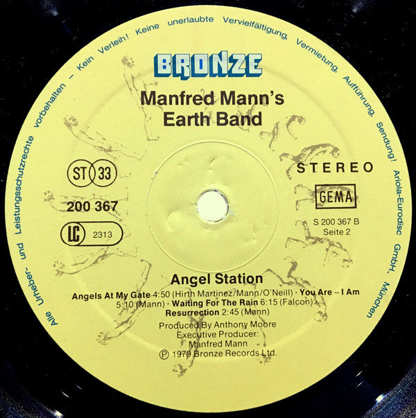 Manfred Mann's Earth Band : Angel Station (LP, Album)