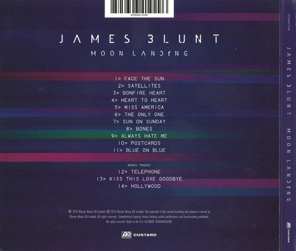 James Blunt : Moon Landing (CD, Album, Dig)