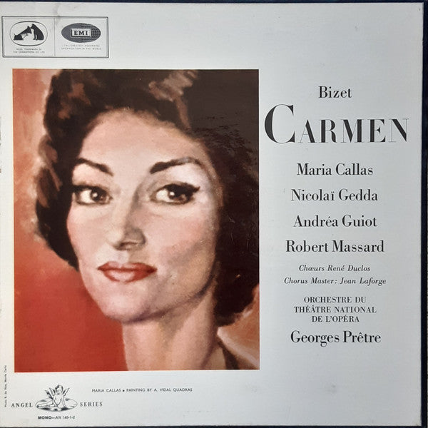 Georges Bizet  -  Maria Callas, Nicolai Gedda, Robert Massard And Andréa Guiot With Orchestre National De L'Opéra De Paris Conducted By Georges Prêtre : Carmen (3xLP, Mono + Box)