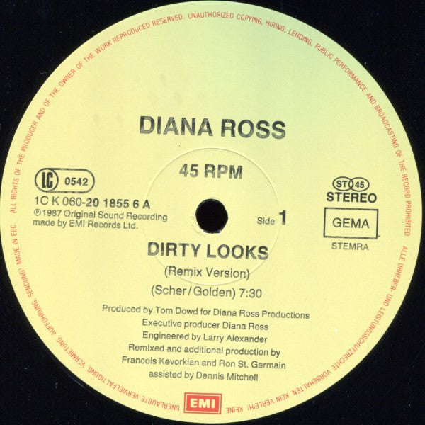 Diana Ross : Dirty Looks (12")
