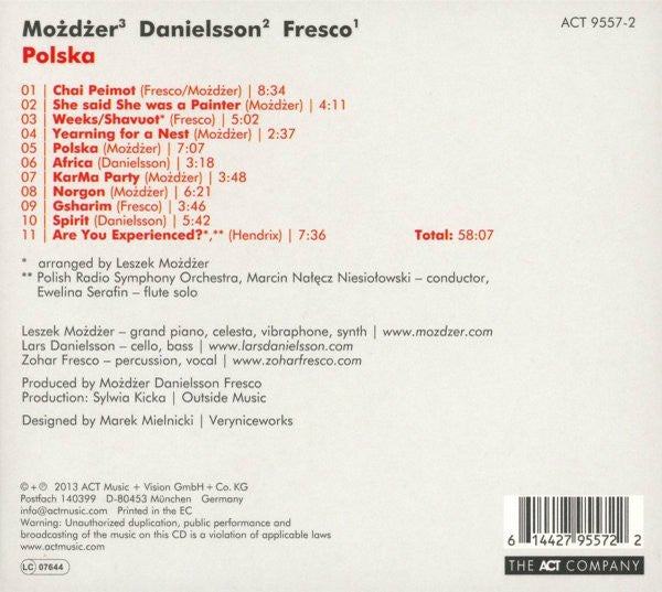 Możdżer Danielsson Fresco : Polska (CD, Album)