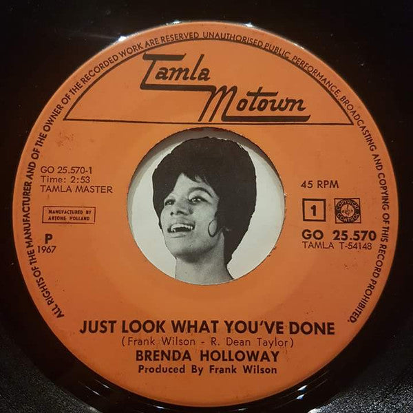 Brenda Holloway : Just Look What You've Done / Starting The Hurt All Over Again (7", Single)