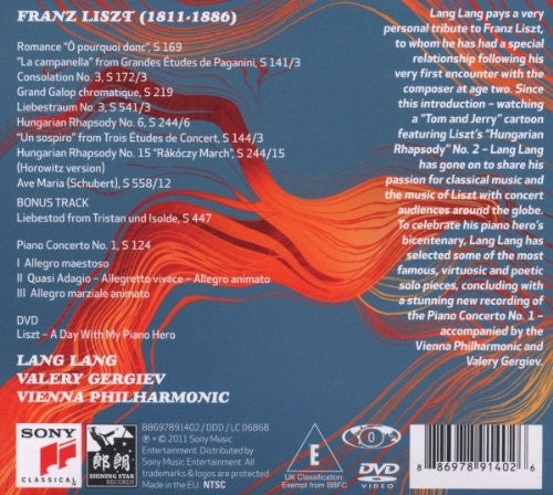 Lang Lang, Valery Gergiev, Wiener Philharmoniker : Liszt My Piano Hero (CD, Album + DVD-V, NTSC)